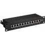 DSIT DS-10Patch6a-12STP 10 inch 12-poorts STP CAT 6a patchpaneel