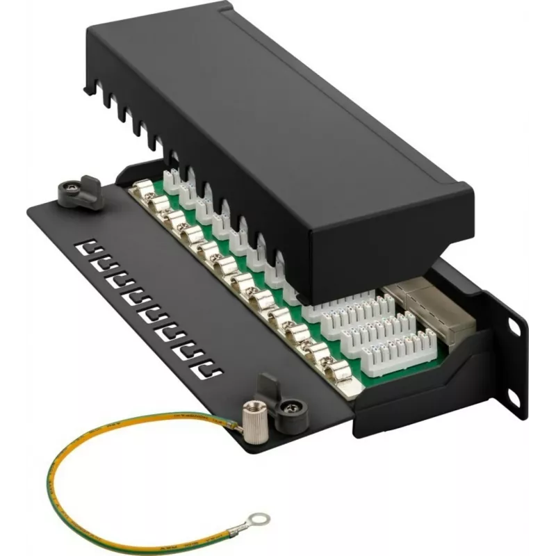 DSIT DS-10Patch6a-12STP 10 inch 12-poorts STP CAT 6a patchpaneel