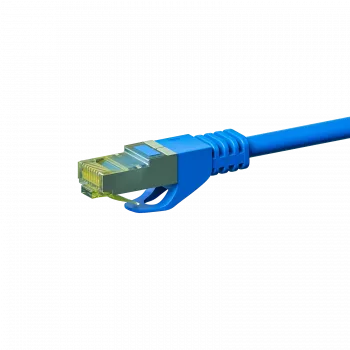 DSIT Cat.7 S/FTP PiMF RJ45 patchkabel, 0,5 m, blauw