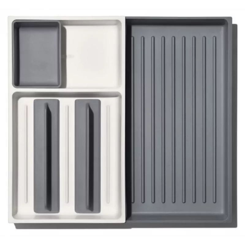 OXO Good Grips siliconen afdruipmat voor servies, grijs