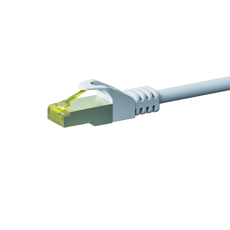 DSIT RJ45 netwerkkabel S/FTP PiMF met CAT 7 ruwe kabel wit - 3m