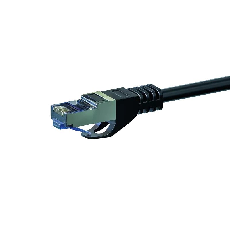 DSIT CAT 6a netwerkkabel LSOH - S/FTP - 2 meter - zwart