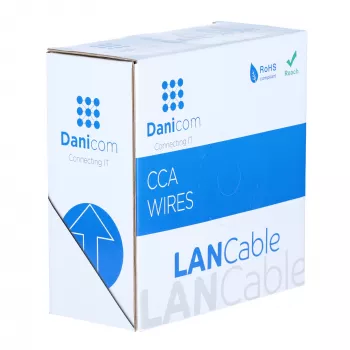 DSIT CAT6 S/FTP 50m kabel op rol grijs CCA (DC-SFTP6CCA50-GRY)