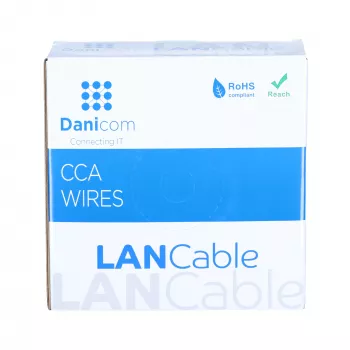 DSIT CAT6 S/FTP 50m kabel op rol grijs CCA (DC-SFTP6CCA50-GRY)