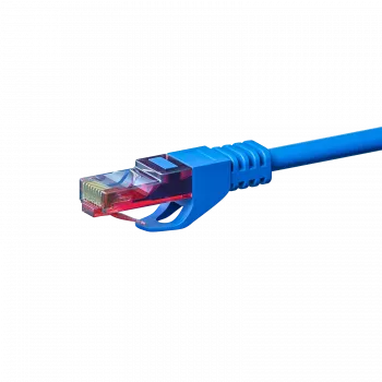 DSIT CAT6 netwerkkabel, U/UTP, 0,25 m, blauw, 100% koper (DC-64-002)