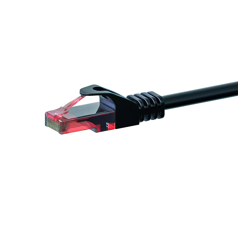 DSIT DC-60-100 CAT6 U/UTP-netwerkkabel, 10 m, zwart, 100% koper