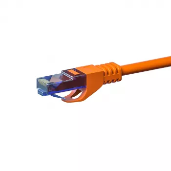 DSIT CAT6a U/UTP 100% koper ethernet-patchkabel, 0,5 m, oranje, 10Gbps, 500MHz, RJ45 (DC-U6A6-005)