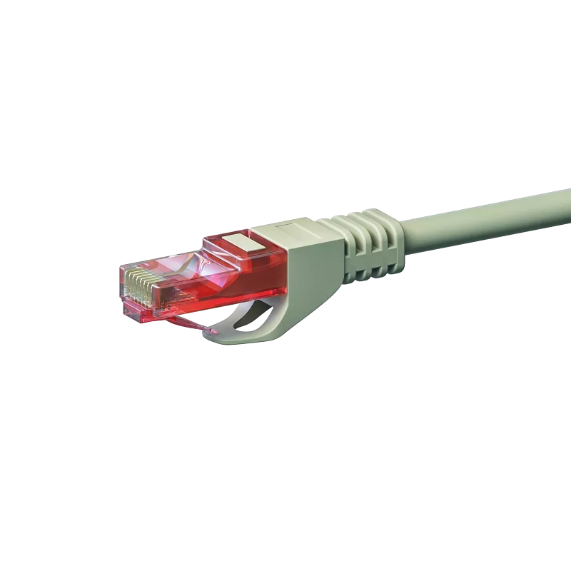 DSIT DC-61-150 CAT6 U/UTP-netwerkkabel, 15 m, grijs, 100% koper
