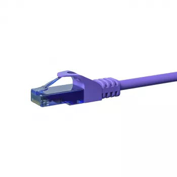 DSIT CAT6a U/UTP 100% koper patchkabel, 7,5 m, paars, RJ45, 10Gbps, 500MHz