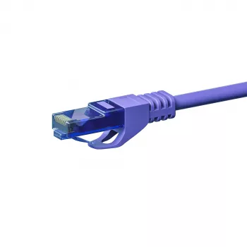 DSIT CAT6a U/UTP 100% koper patchkabel, 7,5 m, paars, RJ45, 10Gbps, 500MHz