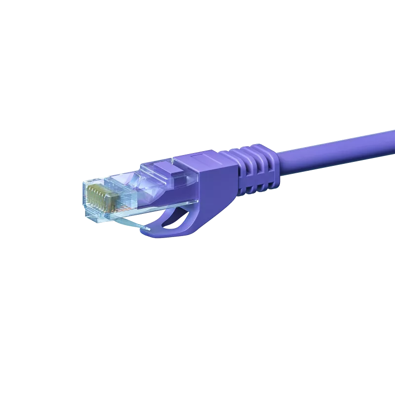 DSIT CAT5e ethernet-patchkabel U/UTP 1m paars 100% koper