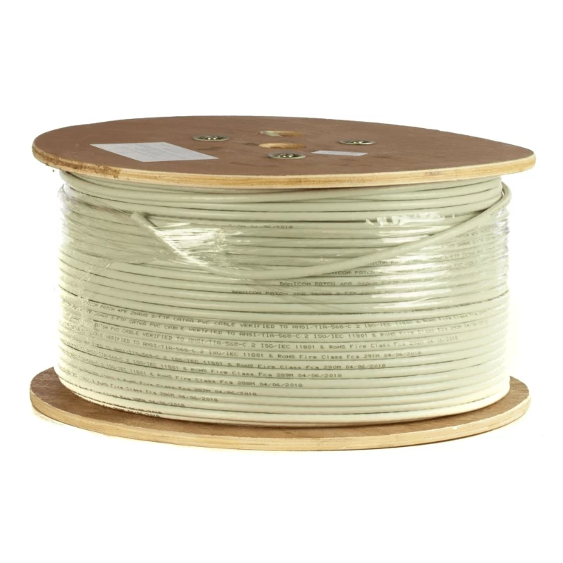 DSIT DANICOM CAT6A U/UTP 500m flexibele PVC-kabel (Fca) – 10Gbps, 500MHz, massief koper, binnen