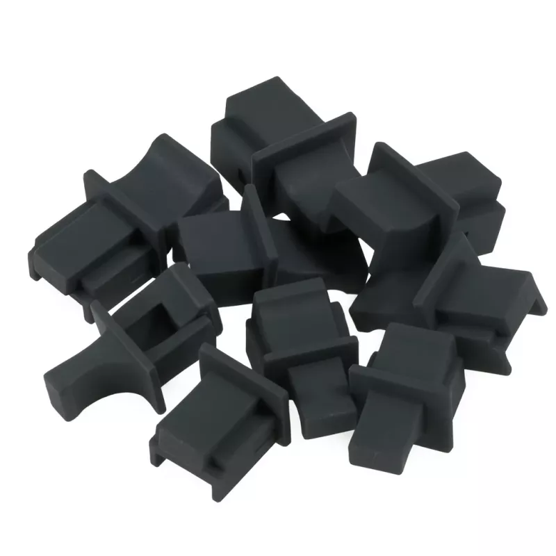 DSIT RJ45 poortafdekkingen, set van 10 stuks, zwart