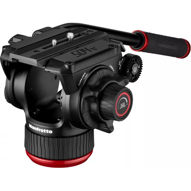 Manfrotto MVH504XAH 504X statiefkop, aluminium, zwart