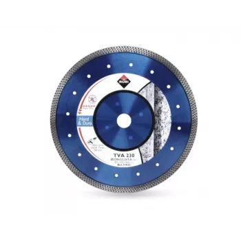 RUBI DIAMANTTRENNSCHEIBE TVA 115 SUPERPRO - 115 mm diamantschijf met doorlopende rand voor porselein, keramiek, graniet, marmer, nat-/droog snijden
