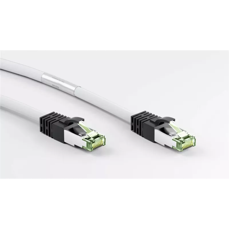 DSIT RJ45 netwerkkabel S/FTP PiMF CAT 8 wit 0,50m