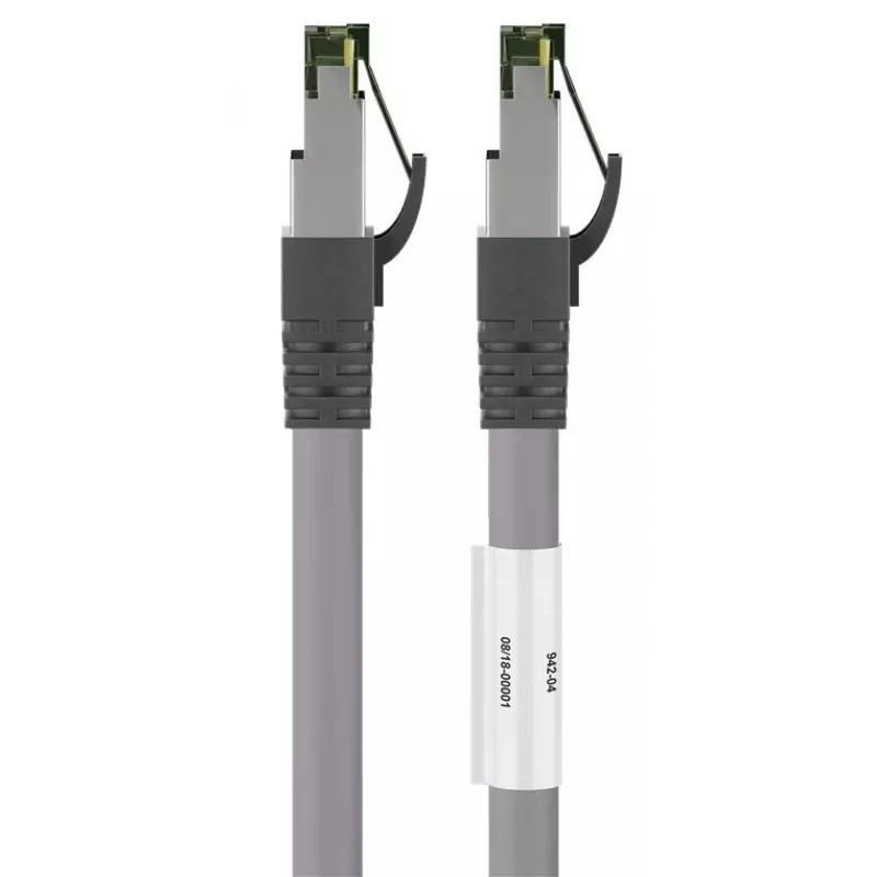 DSIT CAT 8 S/FTP PiMF netwerkkabel RJ45, grijs, 2m