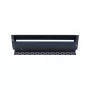 DSIT DS-DIN-4 3U 19-inch DIN-rail schakelkast met dubbele rails, zwart staal