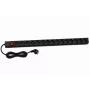 DSIT DS-15PDU 15-voudige verticale rack-stroomverdeleenheid, 230V 16A, Schuko-stopcontacten, 2m kabel, zwart