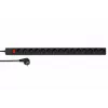 DSIT DS-15PDU 15-voudige verticale rack-stroomverdeleenheid, 230V 16A, Schuko-stopcontacten, 2m kabel, zwart