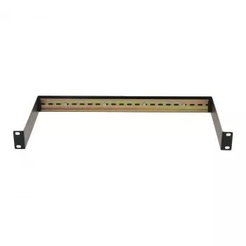 DSIT 1U 19 inch rackmontage DIN-rail lade voor TS35-apparaten, staal, zwart
