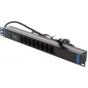 DSIT 19 inch Zwitserse stekkerdoos Master Overload - 8 stopcontacten - 1,8 m kabel
