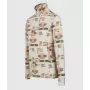 Brunotti Misma-Print dames fleecejas, maat L, Arctic Desert Flower