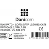 DSIT CAT 6 netwerkkabel LSOH - S/FTP - 7,5 m - Roze