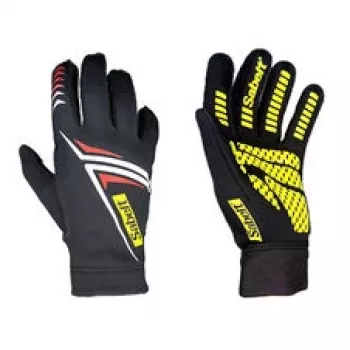 Sabelt G34 sim-racing handschoenen, touchscreen-compatibel, siliconen handpalm, maat S, Zwart