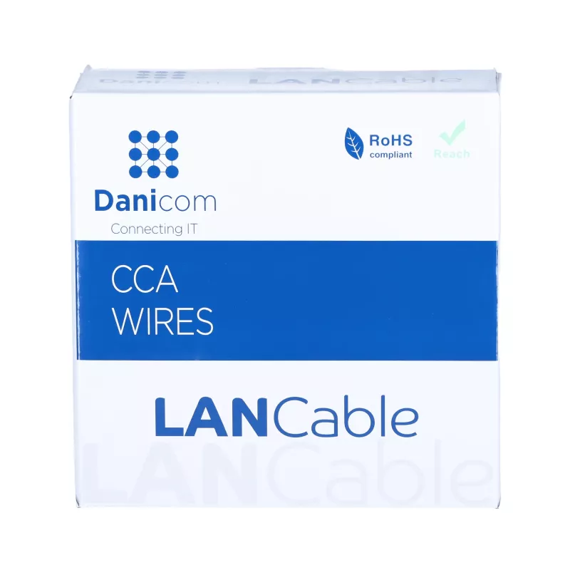 DSIT CAT5e F/UTP 50m rol solid core CCA netwerkkabel Grijs (DC-FTP5CCA50S-GRY)