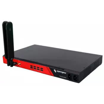 Opengear OM2224-24E-10G-L 24-poorts seriële console-server met 24x 1GbE en 2x 10GbE SFP+ uplinks, x86, 8GB RAM, 64GB eMMC, dual AC