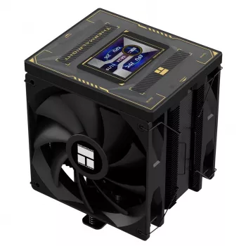 Thermalright Burst Assassin 120 Vision Black ARGB CPU-luchtkoeler met TFT-LCD-display, 6 heatpipes, 220W TDP, 120mm PWM-ventilator, Intel LGA1700/1200/115X/2011/2066, AMD AM5/AM4
