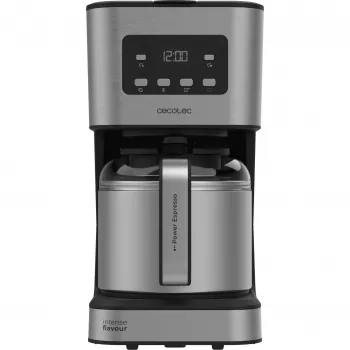 Cecotec Coffee 66 Drop & Thermo Time filterkoffiezetapparaat, 1,2 l thermoskan, 950 W, RVS/Zwart