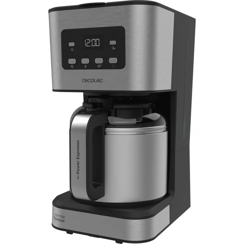 Cecotec Coffee 66 Drop & Thermo Time filterkoffiezetapparaat, 1,2 l thermoskan, 950 W, RVS/Zwart
