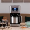 Cecotec Coffee 66 Drop & Thermo Time filterkoffiezetapparaat, 1,2 l thermoskan, 950 W, RVS/Zwart