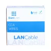 DSIT CAT6 U/UTP 50m flexibele grijze CCA-netwerkkabel op rol