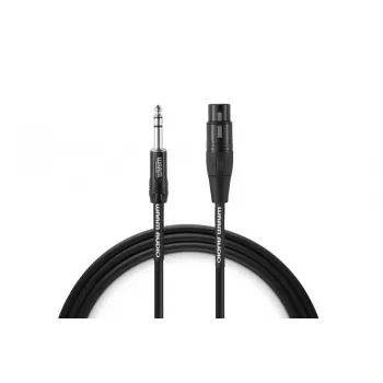 Warm Audio Premium Series XLR-bus naar 6,35mm-TRS-stekker kabel 0,9 m zwart