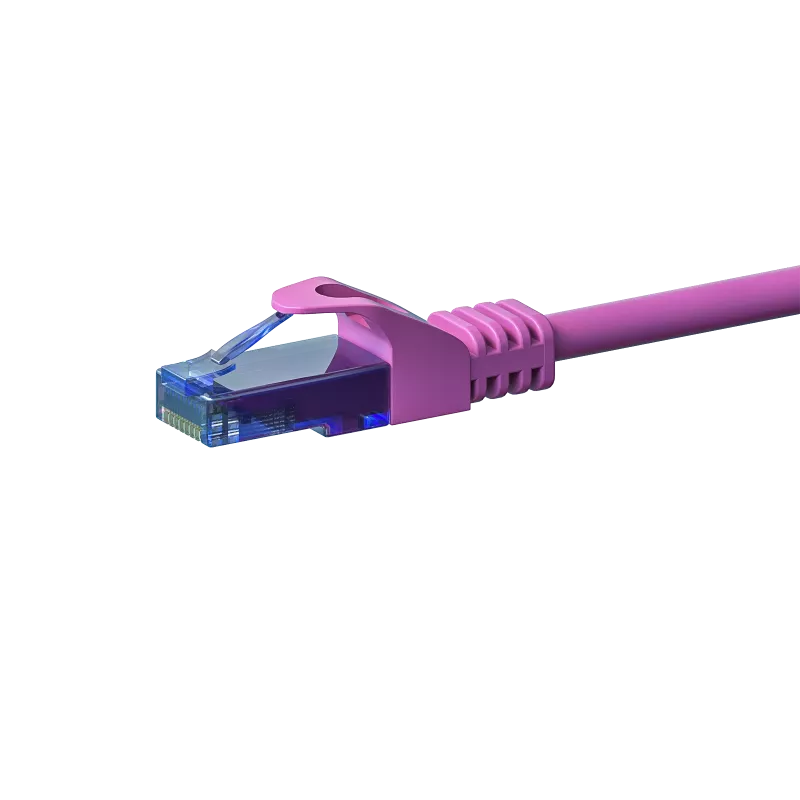 DSIT CAT6a netwerkkabel 100% koper - U/UTP - 1 meter - roze (DC-U6A9-010)