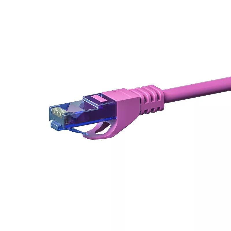 DSIT CAT6a U/UTP 30m roze netwerk-patchkabel, 100% koper, 10Gbps, RJ45