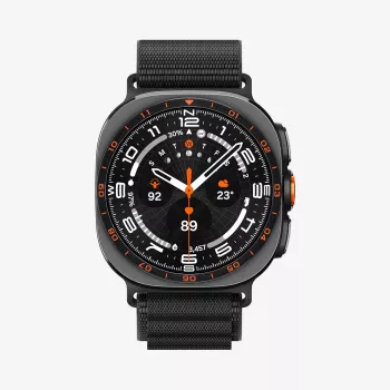 Spigen WBF1 armband voor Samsung Galaxy Watch Ultra 1/2 2024-2026 (47mm) zwart