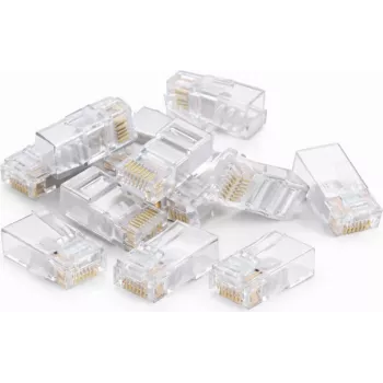 DSIT DANICOM UTP RJ45 CAT6 pass through netwerkstekker voor flexibele kabels - 10 stuks (DC-RJ45-UTP6-PT-10PCE)
