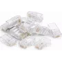 DSIT DANICOM UTP RJ45 Cat5e pass-through netwerkstekker voor flexibele en massieve aders (10-pack)