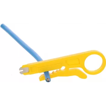 DSIT DC-PINCHER-CUT automatische striptang met geïntegreerde kabelsnijder, 0.2-6.0 mm² / 24-10 AWG, zelfinstellend, zwart/rood