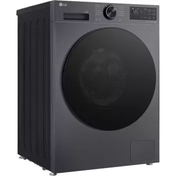 LG F4WX709YB 9kg voorlader wasmachine met AI DD™, Steam™, Wi-Fi, grafiet