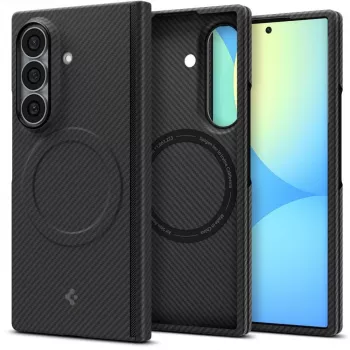 Spigen AirSkin Aramid MagSafe hoes voor Samsung Galaxy Z Fold 8 Ultra - mat zwart
