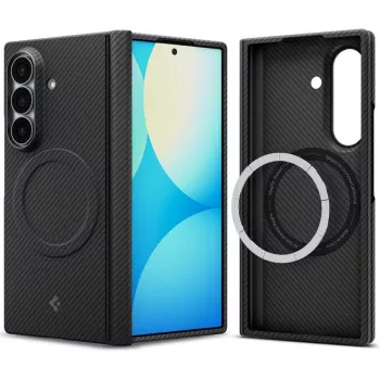 Spigen AirSkin Aramid MagSafe hoes voor Samsung Galaxy Z Fold 8 Ultra - mat zwart