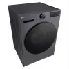 LG F4WX701YB 10,5 kg frontlader-wasmachine met AI DD, stoom, Wi-Fi - Black Steel