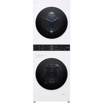 LG WashTower WT1210WWF wifi-geschikte 12kg was-droogcombinatie met warmtepomp, wit