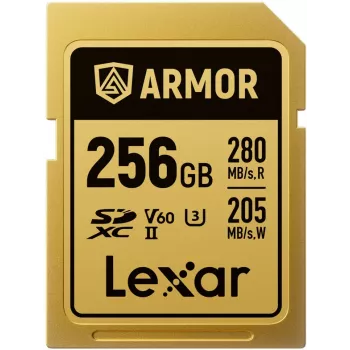 Lexar Professional ARMOR GOLD SDXC UHS-II geheugenkaart, 256 GB, V60 (LSDAMGL256G-RNNNG)