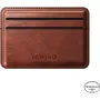 Nomad kaarthouder Horween leer Olde Dublin - slanke minimalistische RFID-blokkerende leren kaarthouder, donkerbruin